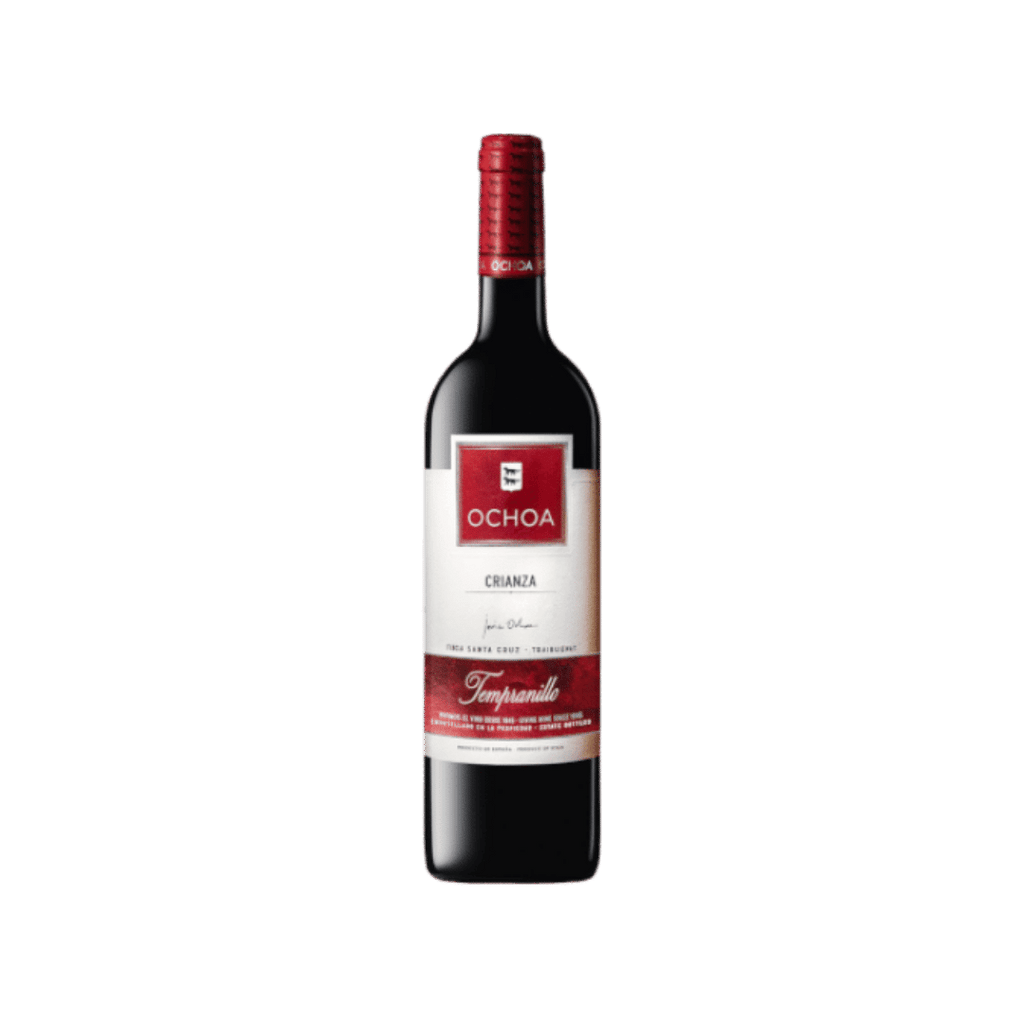 Rode Crianza wijn uit Navarra van het landgoed Ochoa