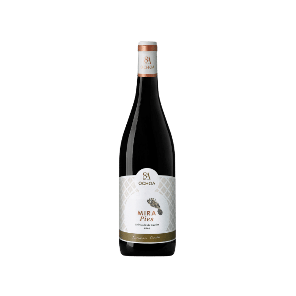 Rode wijn uit Navarra Mirapies de la bodega Ochoa